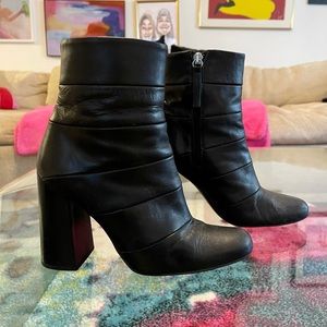 Zara Leather Ankle Booties